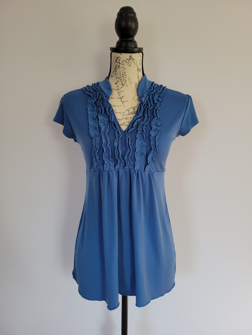 Nic & Dom Vintage Y2K Babydoll Top With Ruffle Detail Size S